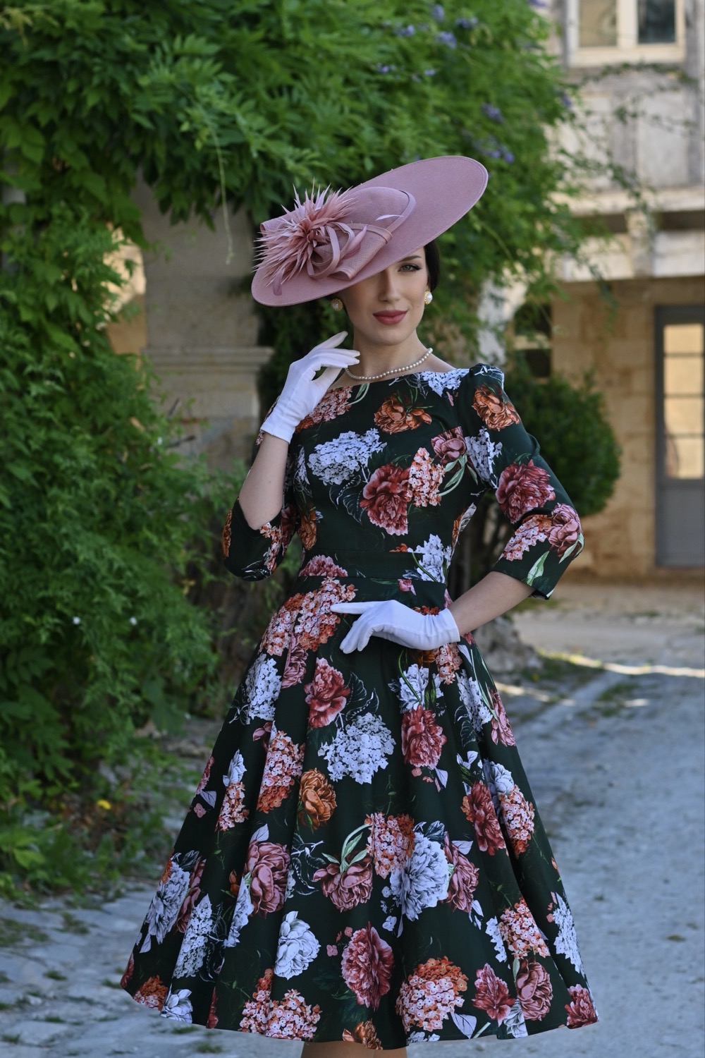 Paige Floral Swing Dress in Extended Sizing